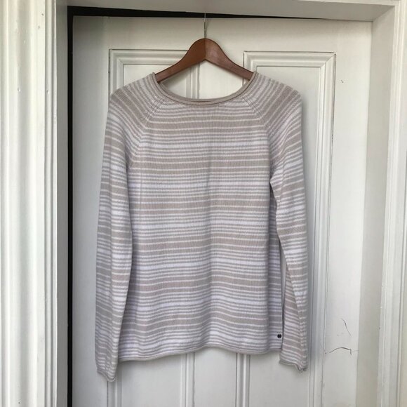 Eddie Bauer Striped Knit Women's Medium Pullover Sweater - Picture 1 of 5